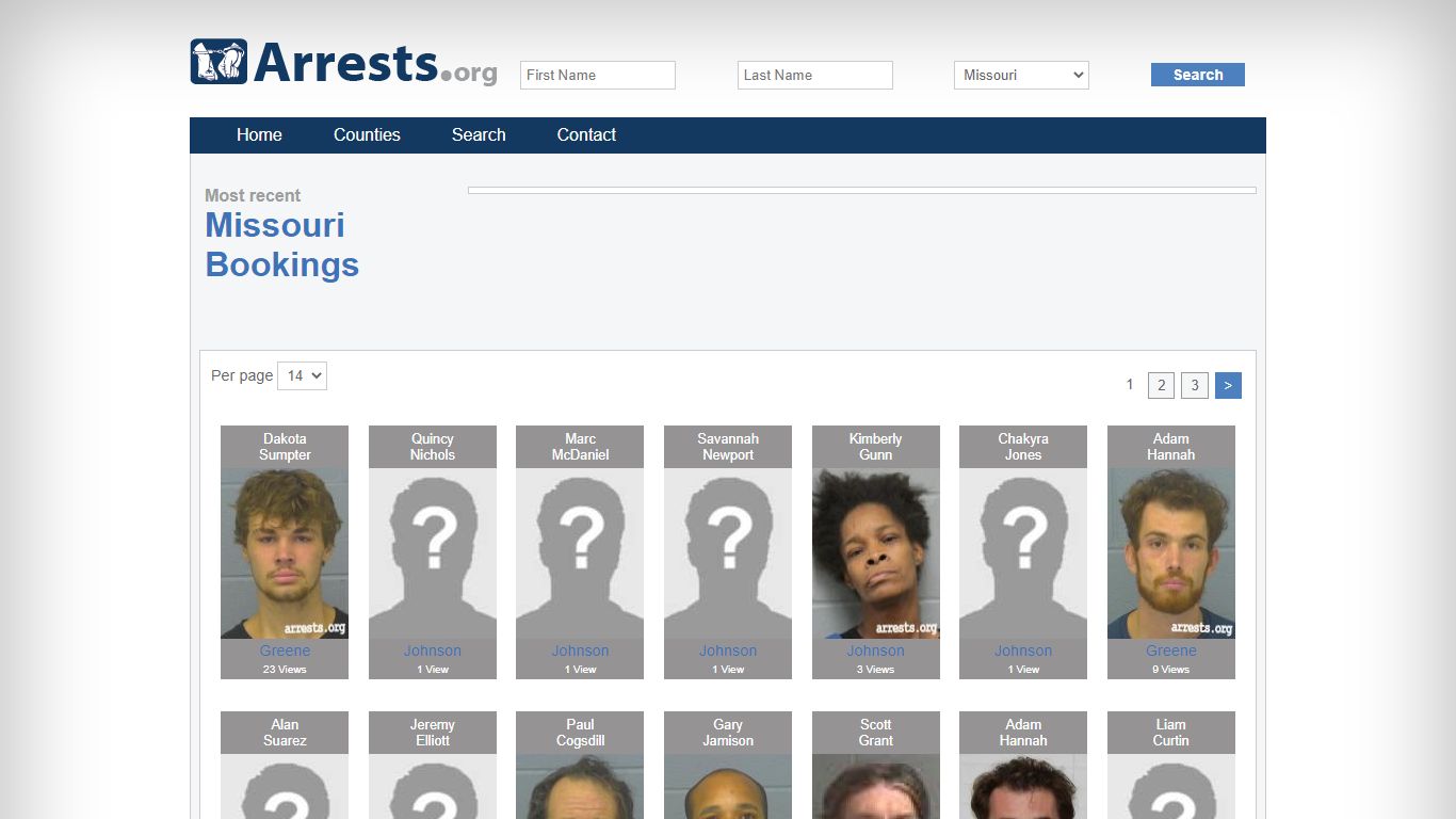 Missouri Arrests and Inmate Search